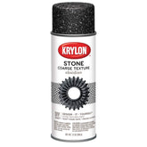 Krylon K18212 Obsidian spray can delivering a coarse stone texture finish for bold décor accents.