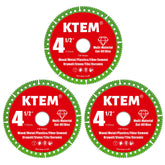 KTEM multi-material cutting disc 4.5-inch for precise cuts on metal, stone, and more
