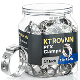 KTROVNN PEX clamp ring three-quarter-inch closeup demonstrates secure joints for reliable piping.