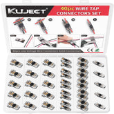 Kuject wire tap connector kit in action for quick solderless connections