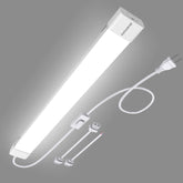 KUKUMAO 5000K plug-in LED tube light close-up showing bright, energy-saving illumination.