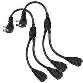 KUNCAN Y-splitter powering two outlets from one wall plug for flexible placement