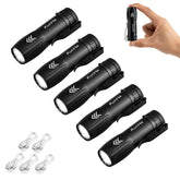 KunHe 5-pack USB-C recharge mini flashlight for on-the-go visibility