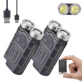 KunHe K2 front view, a compact, bright pocket light for daily tasks.