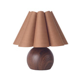 KUNJOULAM cute small table lamp with coffee shade for cozy bedside lighting.