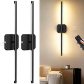 KunruiTAI battery-operated wall sconces in a 2-pack for versatile room lighting