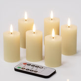 KunSwenn flameless candles with remote timer in ivory create safe ambient lighting