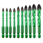 KURSTOL masonry diamond drill bit set 10pcs for precise concrete drilling