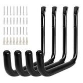 KURUI 10-inch garage hooks mounted on wall for heavy-duty storage