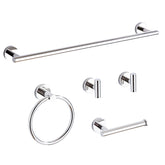 KUUBTH chrome towel bar mounted on wall for easy towel access