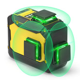 Kuzinoy Laser Level with 360° horizontal beam for precise room layout and picture hanging.