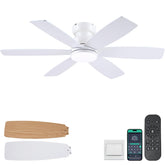 Kviflon 46-inch ceiling fan with lights and remote for versatile cooling and illumination.