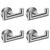 Kwanicas brushed nickel towel hook wall mount closeup showing durable finish