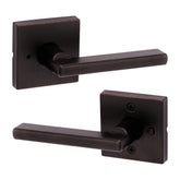 Kwikset Halifax interior privacy handle close-up for bedroom privacy