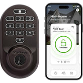 Kwikset Halo Keypad front view showing keyless entry point for convenient access