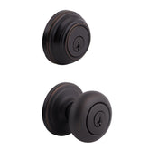 Kwikset Juno entry knob in Venetian Bronze finish adds curb appeal and security