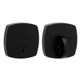 Kwikset Midtown deadbolt exterior keyed front door for secure entry.