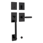 Kwikset Prava exterior handleset with deadbolt offers secure entry and curb appeal.