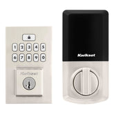Kwikset SmartCode 260 keypad deadbolt in satin nickel enables secure keyless entry