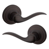 Kwikset Tustin interior passage lever in Venetian Bronze for easy closet access