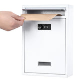 KYODOLED locking mailbox front view with secure 3-digit lock for outdoor use.