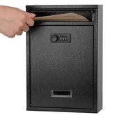 KYODOLED locking wall mount mailbox front view with transparent window