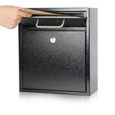 KYODOLED steel key lock mailbox front view shows rugged outdoor security.