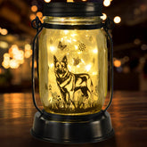 Kyoryuger German Shepherd lantern outdoor solar light design for patio ambiance and gift ideas.