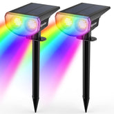 Kyosho Solar Color Spot Lights illuminate outdoors with nine modes.