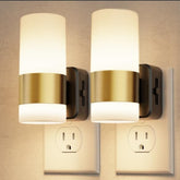 L LOHAS LED duo-pack plug-in night lights for safe hallway navigation.