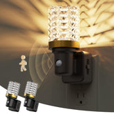 L LOHAS LED Motion Sensor Night Light 2-Pack guiding safe steps in a hallway