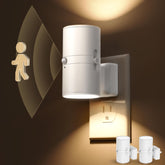 L LOHAS LED motion sensor night light pack-2 front view for safe hallway lighting.