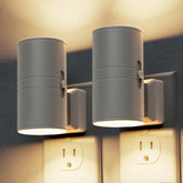 L LOHAS LED night light, 2-pack, wall plug, for clear hallway visibility at night.