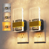 L LOHAS LED night light with bubble decor provides soft dual lighting for hallways.