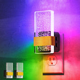 L LOHAS LED two-pack night light with rotating plug for flexible wall placement