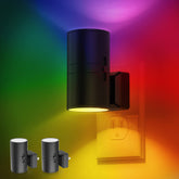L LOHAS LED wall-plug night light with warm hallway ambience