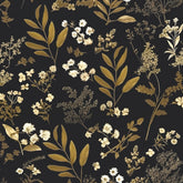 Laatse Gothic wallpaper roll view showcases bold dark floral pattern for dramatic walls.