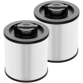 Lacvik DXVC6910 cartridge filter front view improves airflow for DeWalt vacuums