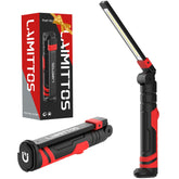 LAIMITTOS rechargeable work light with magnetic base for hands-free repairs
