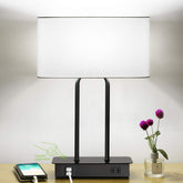 Lakumu bedside lamp base demonstrating touch control for quick power on