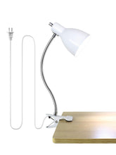 LALISU desk lamp clip-on white highlighting a compact clip for space-saving use.