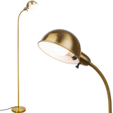 LALISU dimmable floor lamp with flexible gooseneck for precise reading light.