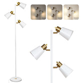 LALISU Tree Floor Lamp with industrial three-heads for flexible reading light.