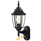 Lamomo motion sensor outdoor light at dusk to dawn improves doorway visibility