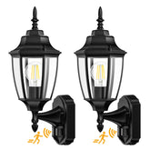 Lamomo outdoor wall sconce dusk-to-dawn lighting brightens entryways.