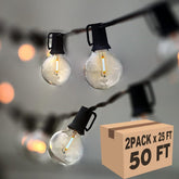 Lampat 50ft string lights overview for versatile indoor/outdoor decor.