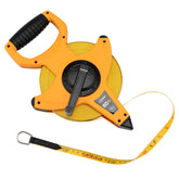 LAND 165ft tape measure blade shows durable fiberglass for field use