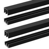 Landical 2-sets sliding door track upper trough for smooth top-rail operation