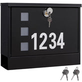 LAND·VOI locking mailbox wall-mounted for secure outdoor mail storage.