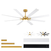LANMEL 72-inch ceiling fan with lights and remote, ideal for living rooms